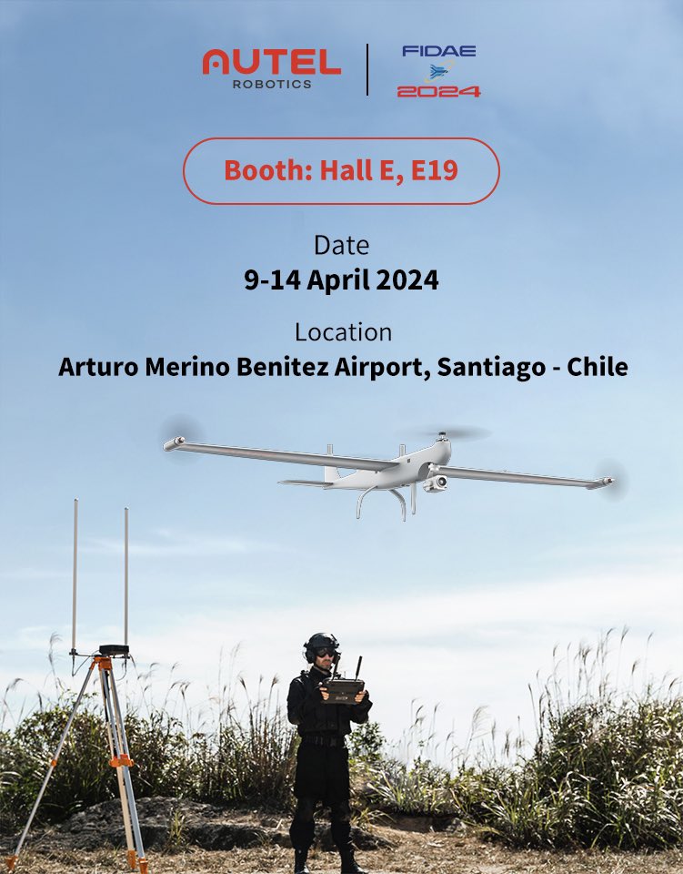 🌟 Exciting News Alert from Autel Robotics! 🌟 We're thrilled to announce that Autel Robotics will be participating in FIDAE2024! 📸 Check out the details in the poster below! Stay tuned for more updates~ #AutelRobotics #FIDAE2024 #Innovation #globalconnections