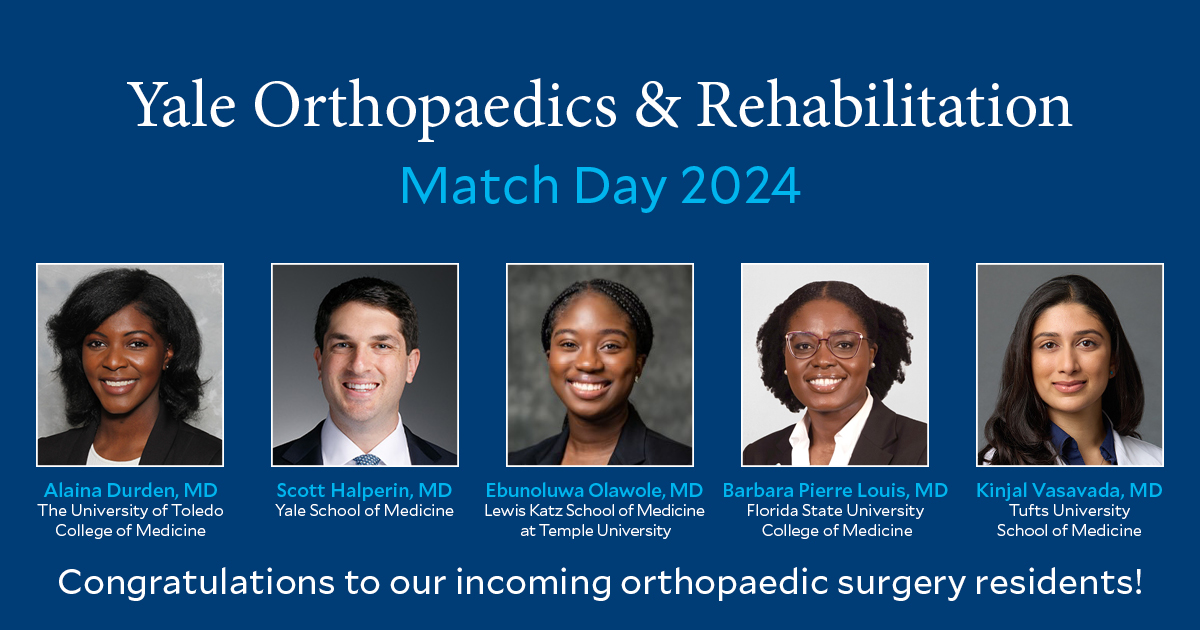 Congratulations to our incoming orthopaedic surgery residents! We look forward to working with you and helping you grow in your career. #OrthoTwitter #OrthoMatch2024 #Match2024 #MatchDay2024 #OrthoMatch #MedStudentTwitter #Residency #Doctors #Surgeons #Orthopaedics #Orthopedics