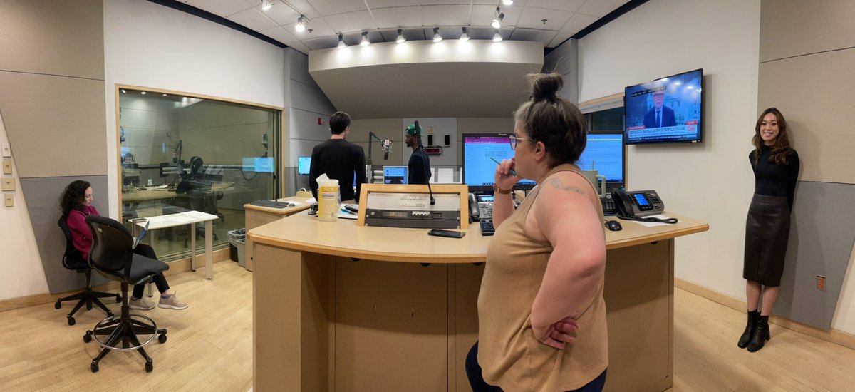 About to talk about #BeyondAllRepair on <a href="/wbur/">WBUR</a>’s <a href="/RadioBoston/">Radio Boston</a>, led by this dynamite team of <a href="/WeMakeWBUR/">We Make WBUR</a> makers 💪