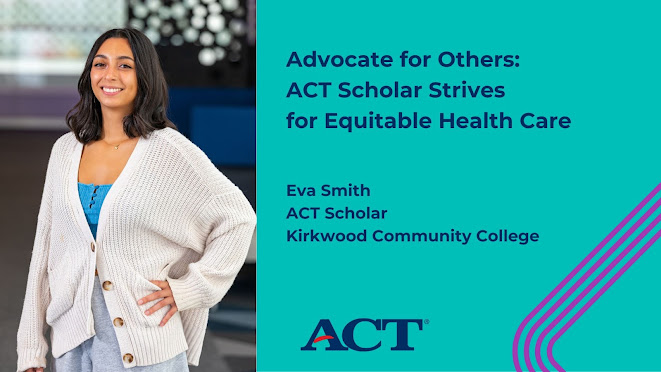 In celebration of #WHM2024, meet Eva Smith, a proud ACT Scholar and #firstgen @KirkwoodCC student set to graduate this spring and begin her journey as an aspiring nurse. leadershipblog.act.org/2024/03/act-sc…