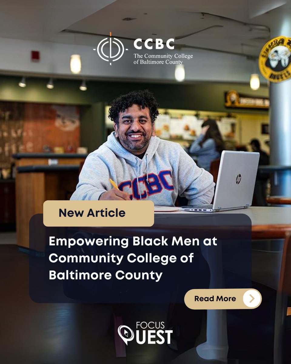 Dean Adrianne Washington is empowering Black men at CCBC by transforming the Honors Program into a full-fledged Honors College. Learn more: focusquest.com/empowering-bla… 

#CCBC #HonorsCollege #Empowerment #Diversity #Innovation