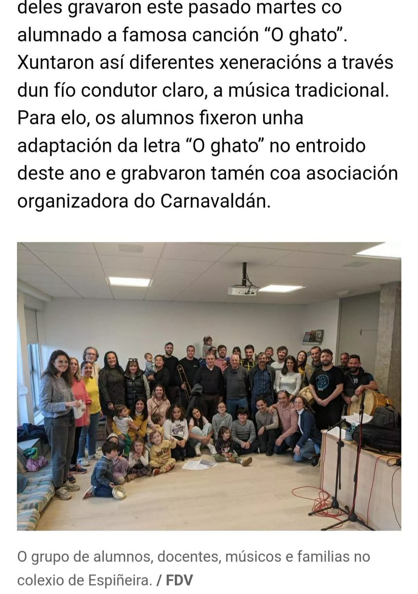 AldanCeip's tweet photo. En Espiñeira... A todo ghas!gravamos unha parte do CD incluído no Proxecto de Innovación Educativa e Dinamización Lingüística,contamos coa participación do alumnado,familias, Millo verde,charanga de Aldán "Cheghar e encher",@juanXXIII_pont,@CFRdeVigo @AcademiaGalega https://t.co/okhpH4IhLc
