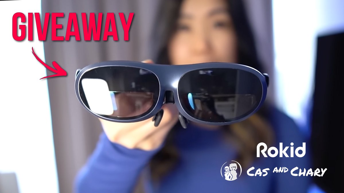 🚨 Rokid Max Giveaway 🚨 We’re proud to partner up with Rokid to give away one of our favorite video smart glasses! Here’s how to enter: ✅ Follow @RokidGlobal & @CasandChary ✅ Sign up with your email on Rokid’s website: global.rokid.com/pages/rokid-x-… ✅ RT, like this post, and tag…
