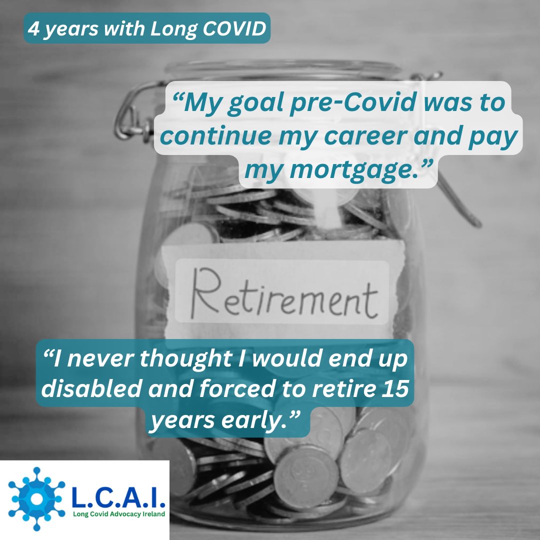 LCAIreland's tweet photo. #LongCovid has a significant financial impact on so many patients and families. So many people are unable to return to work. 

#LongCovidAwarenesDay #Ireland https://t.co/qH6YV2aKSA