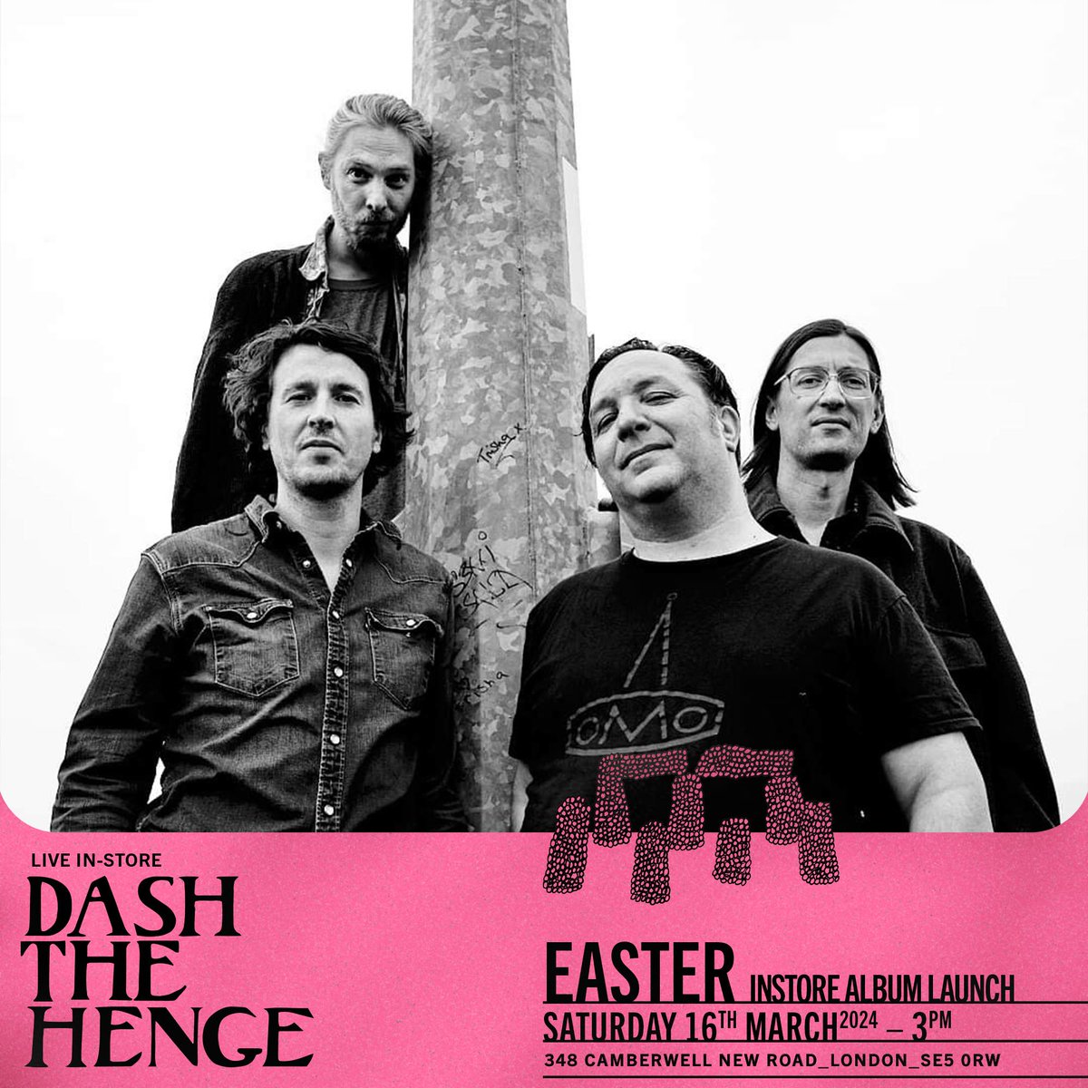 scratchstock 2moro! SAT 16th MARCH at the old dispensary, camberwell from 6pm>1am we'll be celebrating the release of new @easterband album 'facsimile of a dream' on scratchy PLUS u can catch them over the road in the afternoon for an instore @DashTheHenge 3pm XX @CargoRecords