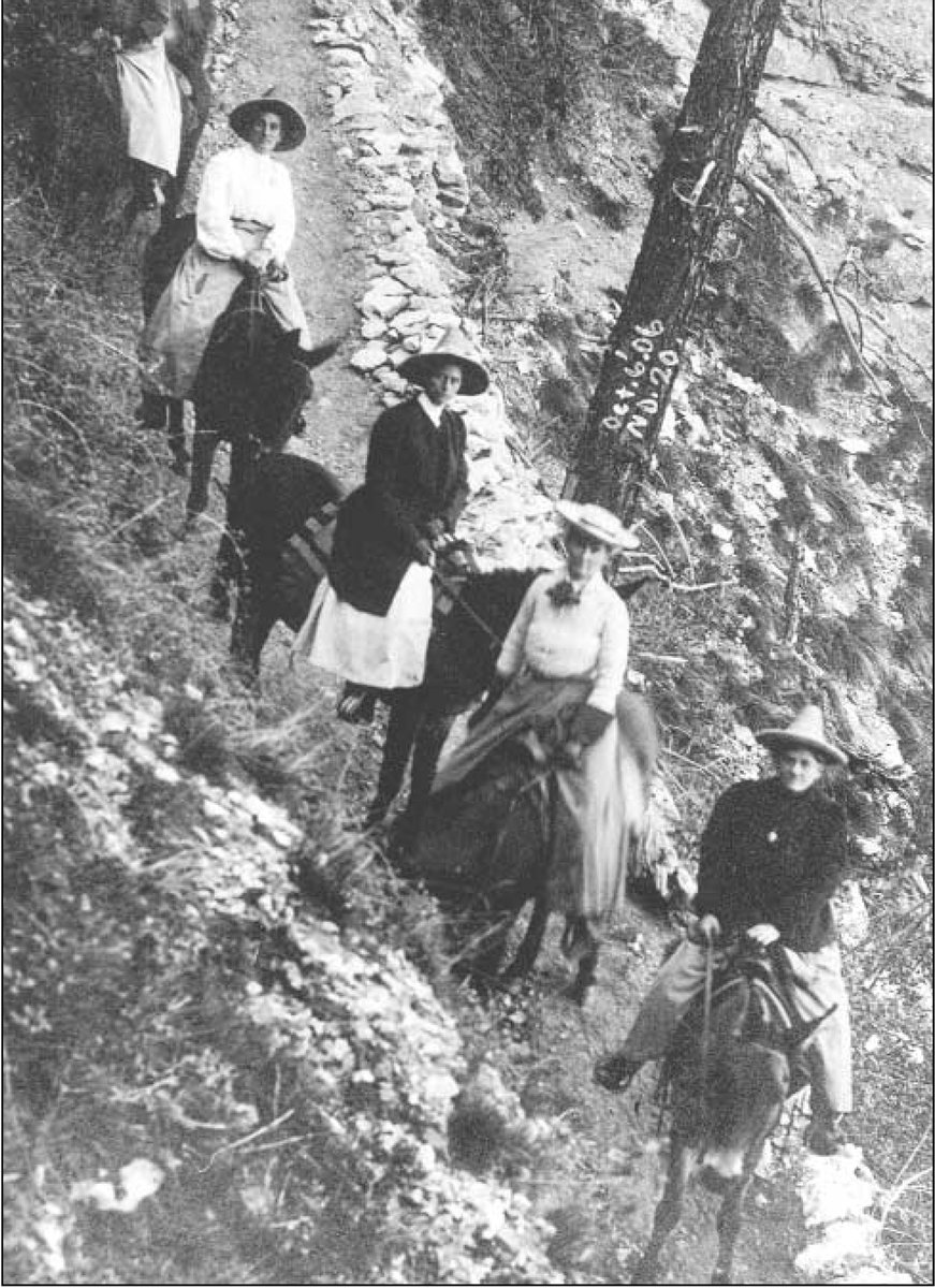 GSAPublications's tweet photo. #WomensHistoryMonth: Free PDF of tributes to Marie Stopes, Marie Morisawa &amp; Sarah Andrews: https://t.co/4Lcm8RmHaU Photo: Grand Canyon? trip, #FlorenceBascom 2nd from front. Sophia Smith Collection, Smith College #WomenScientists https://t.co/NhmwP8PZPK