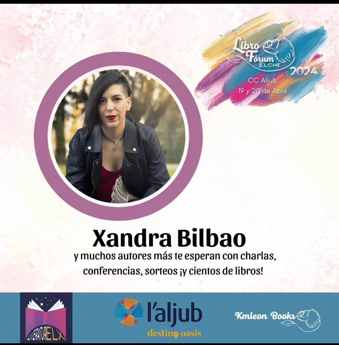 AlonMZ's tweet image. Nueva autora para #LibroForumElche2 en CC l’aljub los días 19-20 de Abril!! No os lo perdáis!!! @Literaturelx_ @KmleonBooks @BilbaoXandra