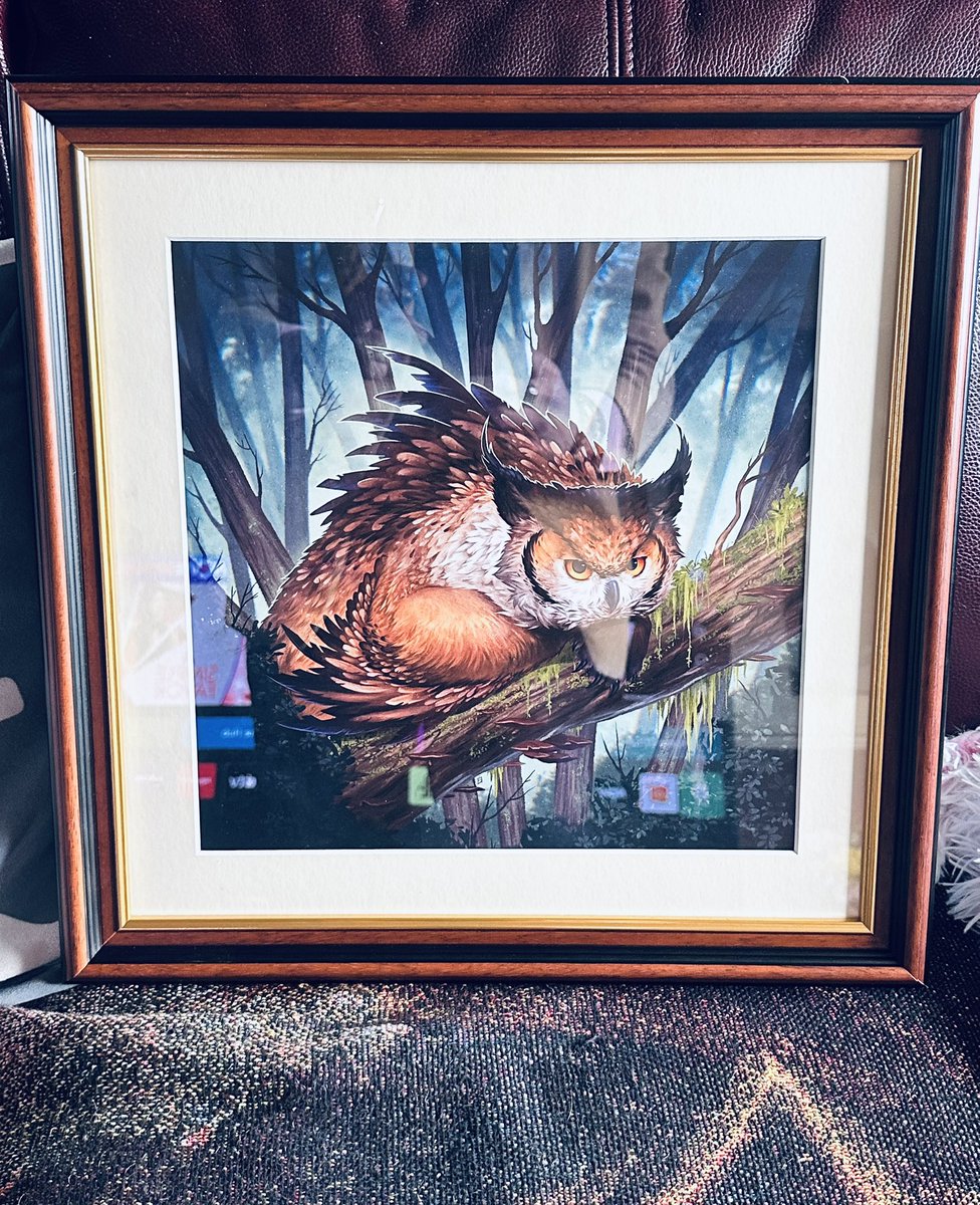 Every home needs an owlbear painted by the talented @KanizoArt Fact… #dungeonsanddragons #owlbear
