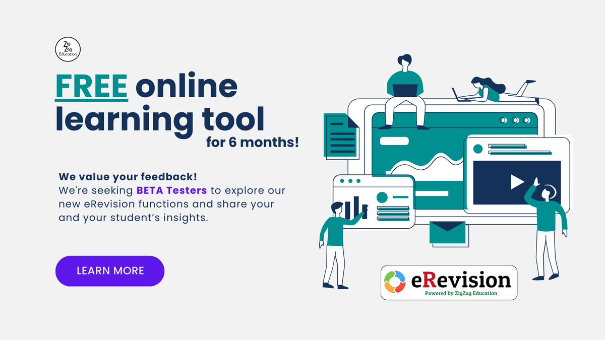 🔓Unlock 6 months of FREE Access to eRevision for this summer's exams!

🌟 eRevision is evolving fast with greater functionality: open homework, progress reports, streamlined interface, and faster logons.

💬 BETA Test and share your insights.

👉 More: zzed.uk/BETA24