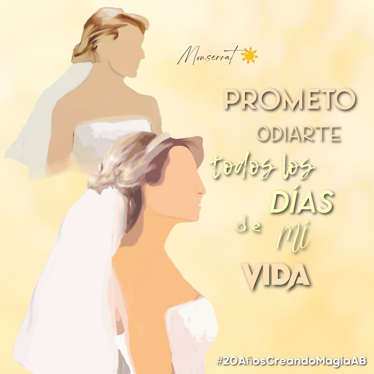 Ti ho conosciuta come attrice in Lo que la vida me robot, quante emozioni mi ha regalato Montserrat, ho pianto e gioito con lei. Congratulazioni per questi 20 anni di successi @Anboy88 #20AñosCreandoMagiaAB