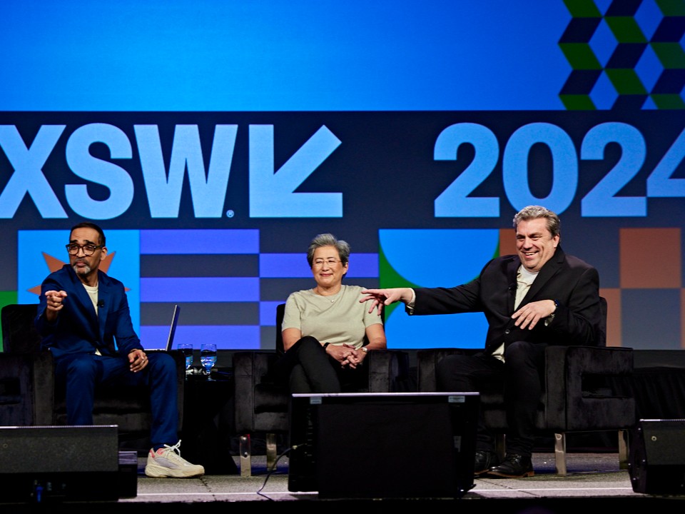 "We wanted to really leverage the work that AMD is doing to help us create images that are more fantastic than we thought we could do 30 years ago."
 
Great conversation with David Conley from <a href="/WetaFXofficial/">Wētā FX</a>, Dr. <a href="/LisaSu/">Lisa Su</a>, and <a href="/RyanPatelGlobal/">Ryan Patel</a> at #SXSW2024