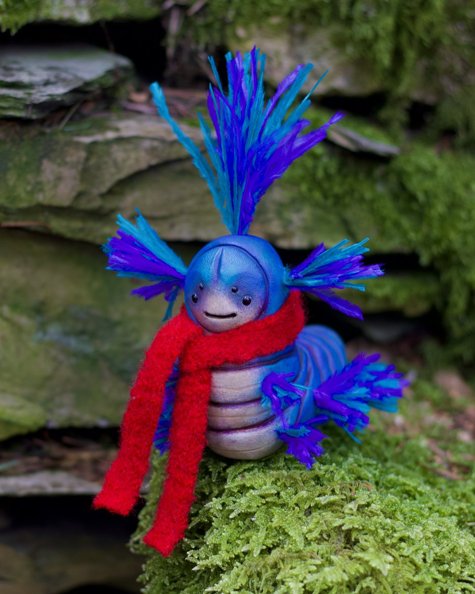 fawnlorn's tweet photo. My finished sculpt of the worm from Labyrinth. 🐛 — “If she'd 'ave kept on goin' down that way she'd 'ave gone straight to that castle.” ☕️ #sculpture #labyrinth #labyrinthworm #arttoy https://t.co/FaoPBhVzsa