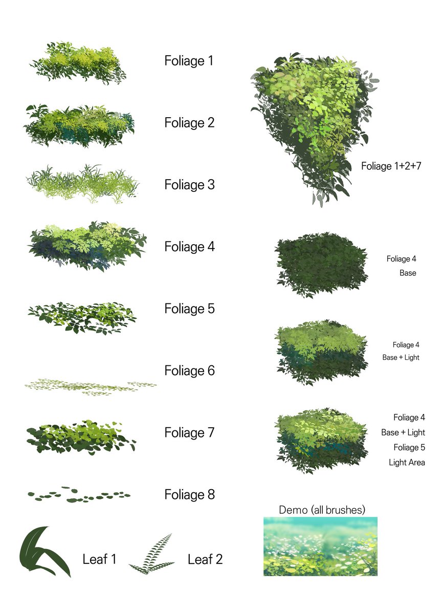bottari_asset's tweet photo. Foliage brush set (한정무료 limited free) by kayajam 
풀, 잎, 초목, 나무, 들판 등 자연묘사하기 정말 좋습니다! 서둘러 받으세요~!

Brush set for depicting nature, such as grass, leaves, vegetation, trees, and fields. 

https://t.co/LX30bIbBNr #clipstudio https://t.co/aM356WCdYn