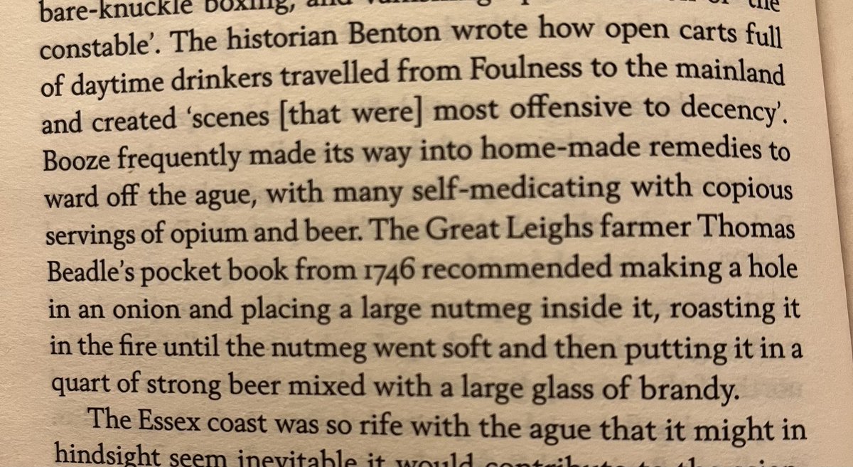 Next time I get the flu I know what remedy I’m trying! Thoroughly enjoying ‘The Invention of Essex’ by ⁦@timburrows⁩