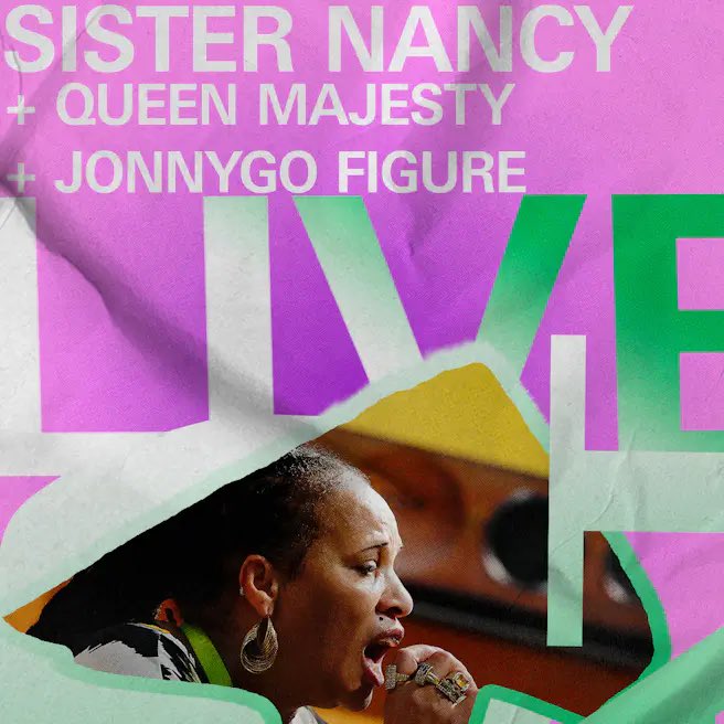 3PM • 3/17 
SUNDAY REGGAE PARTY 
with SISTER NANCY ✨ 
in the Public Records atrium
dice.fm/event/o7vey-su…