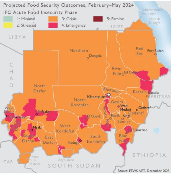 11 months of war caused world's largest displacement crisis—8 million+ people displaced in & out of #Sudan. Nearly 18 million need food assistance. Violence, bureaucratic impediments & other obstructions prevent access to millions. New fact sheet: tinyurl.com/32ybjj2c #السودان