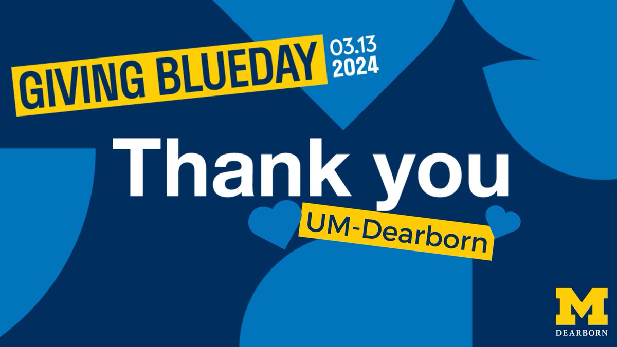 UMDearbornAlums's tweet photo. Reflecting on Giving Blueday's success! 🎉 Your gifts, shares, and presence, whether supporting a cause, spreading the word, or joining us at Giving Brewday, have fueled positive change. Together, we empower our students and mission. Thank you! https://t.co/KHtBE4op9S
