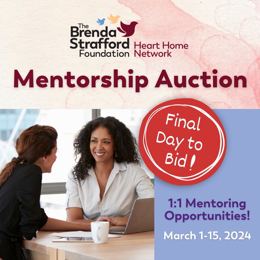 It’s the last day to bid in our Mentorship Auction!💜

Don't miss this opportunity to connect with empowering women, while also making a meaningful impact on the lives of women and children in our community! 

For more information and to place bids, visit: elevateauctions.com/hhn-mentorship…