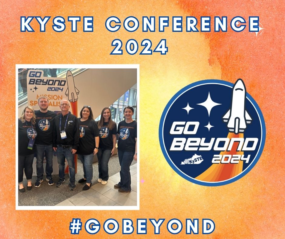 Several members of our Tech Department and librarians/site technology coordinators have been participating in the KYSTE Conference this week. They're learning about the latest tech innovations and strategies to bring back to our schools. #KySTE24 #GoBeyond