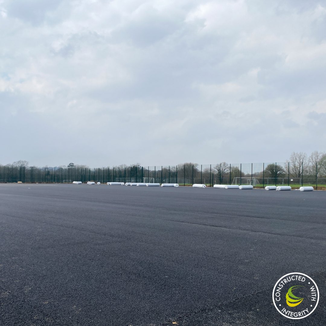 S&C Slatter continue to make significant progress on the full size, @WorldRugby specification pitch and the stabilisation & Tarmac have been completed on the full-size football pitch.    Next will be an organic cork infill, the 1st to be installed by S&C Slatter!!