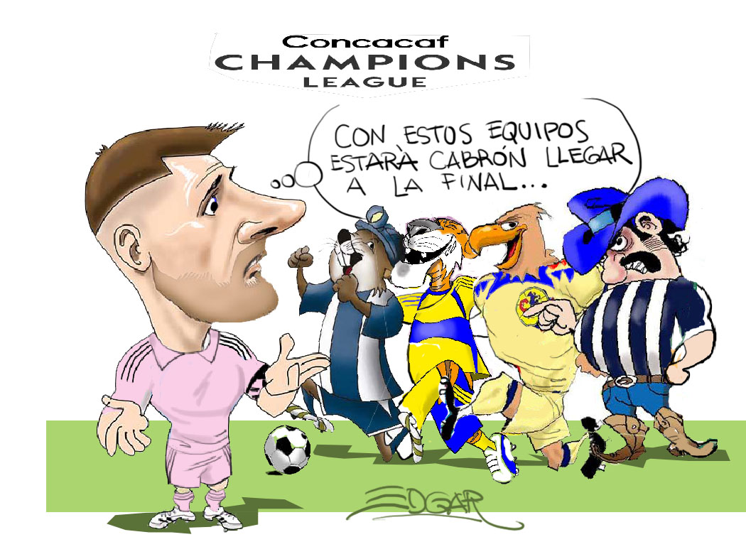 El Carton de  Edgar...Cuartos de Final de la CONCACAF Champions Cup, se confirmó también que Messi jugará en México whatsapp 9841978639 #PasionAmerica #america#clubamerica#vamosamerica #clubamericafemenil #águilasporelmundo #TigresUANL #RAYADOSDEMONTERREY #tuzosdelpachuca