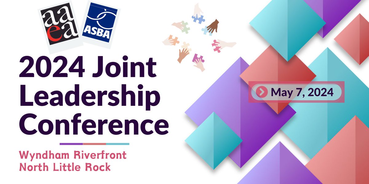Arkansas School Board Members & Administrators: Registration is open for the 28th Annual AAEA & ASBA Joint Conference. Details & registration here: arsba.org/article/1508891