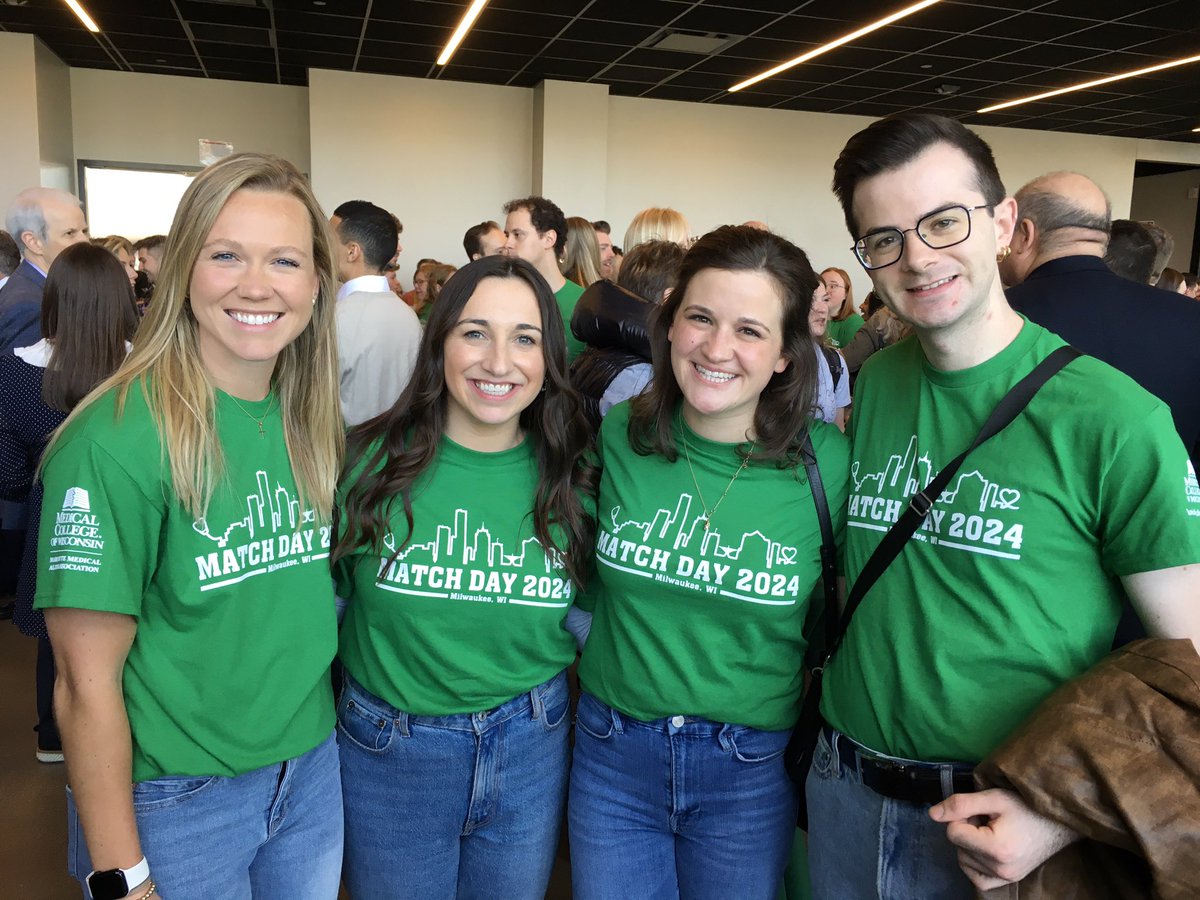 So many excited faces waiting to learn where they will be doing their residency training! 17 minutes left! Congratulations again to @MedicalCollege Class of 2024! #MCWmatch24 #Match2024