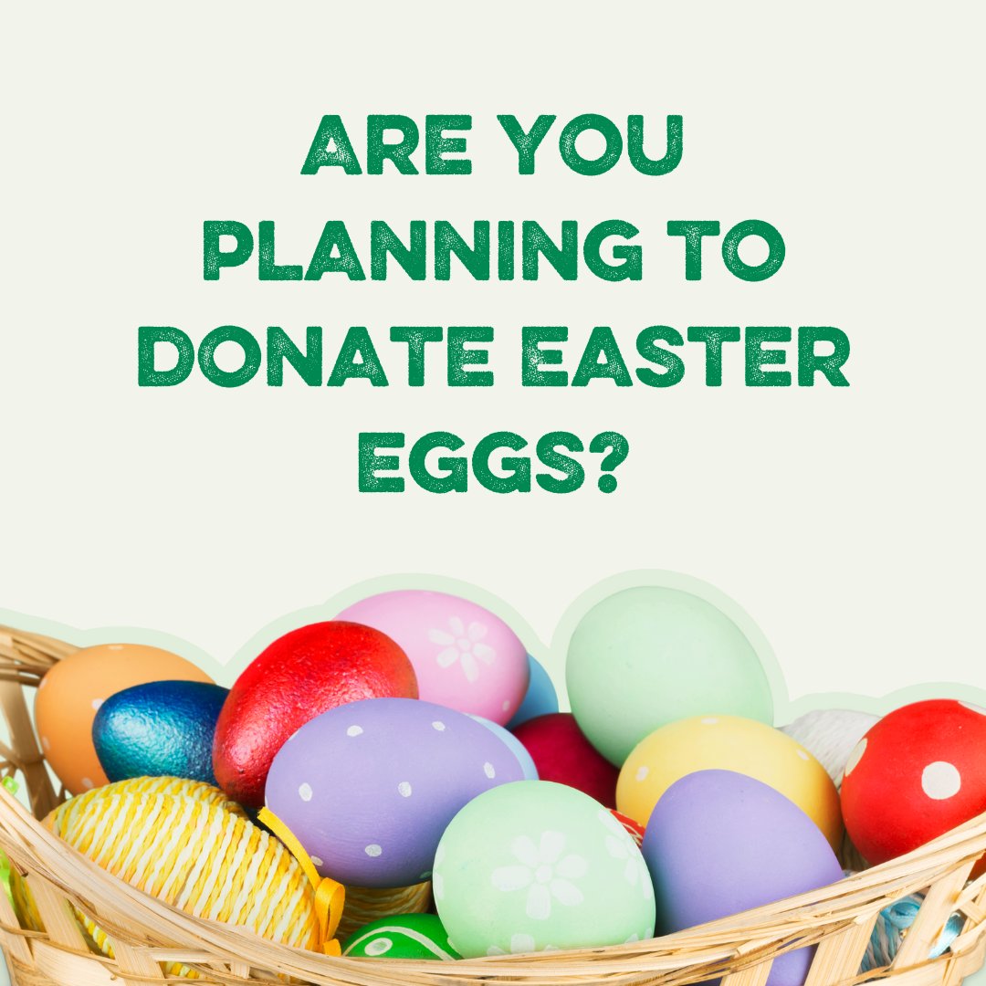 Donating Easter Eggs to your local food bank is an egg-cellent way to support your community this spring. 🐣💚 If you’re planning to donate, make sure you drop them off in plenty of time so the food bank can give them out before Easter weekend.