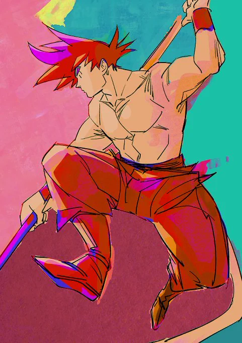 DRAGON BALL描いたの何十年ぶり。ありがとう鳥山明先生。 