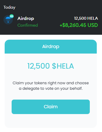 $HELA 空投已确认在 2024 年第一季度进行 🪂

Hela Network 将在本月推出主网，随时可能进行快照。

成本：$0
潜在利润：$8,000
时间：10 分钟

空投指南👇🧵

#空投 #空投教程 #空投线程 #空投入门 #Airdrop #NFT #web3 #零撸