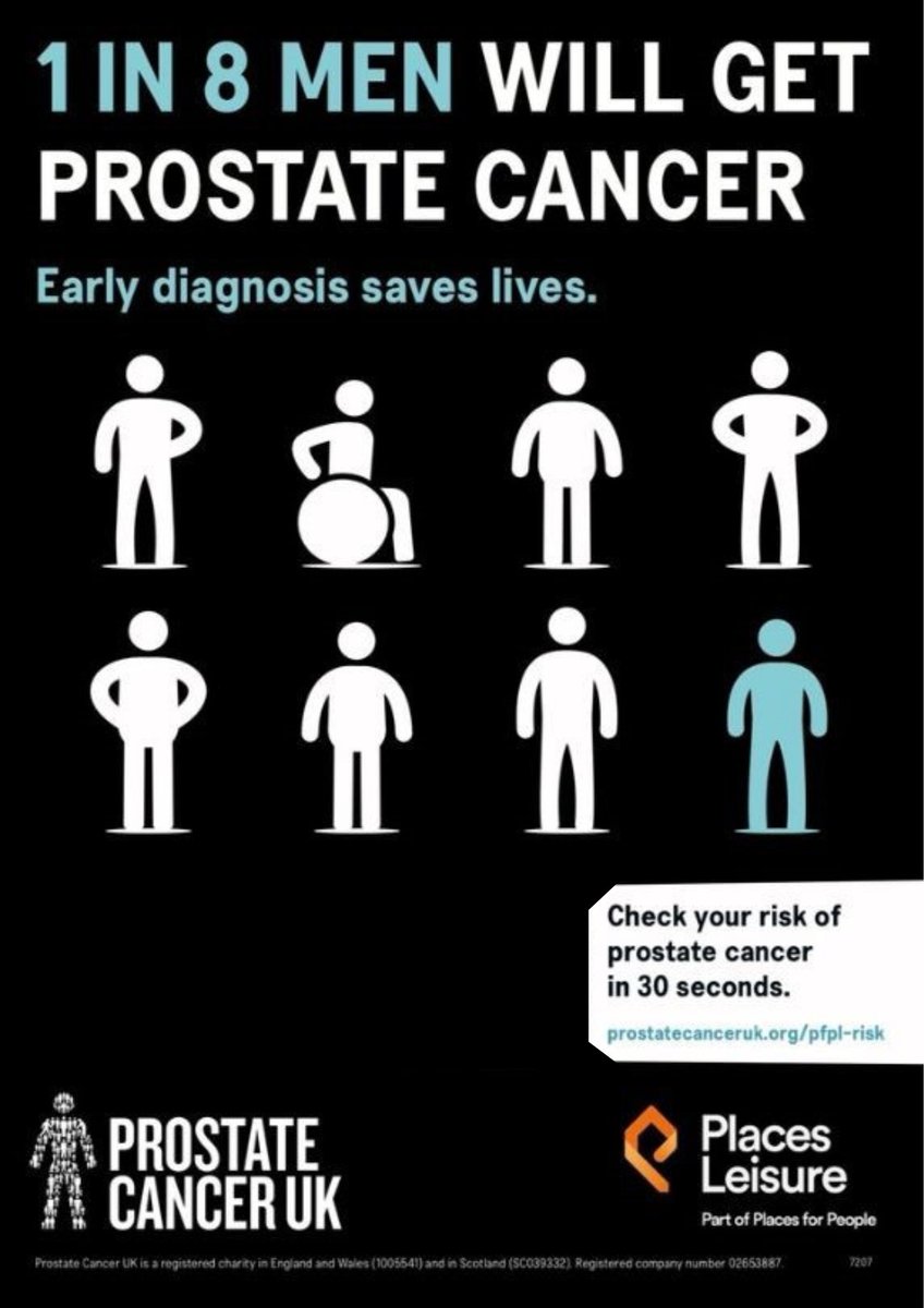 Have you spotted our posters from @ProstateUK at your local centre? 👀 1 in 8 men will get prostate cancer, with black men being more at risk, so there's never been a better time to spread the word! #ProstateCancerAwarenessMonth