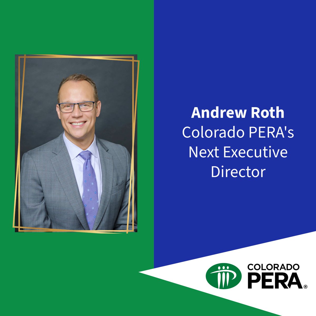The Colorado PERA Board of Trustees announced today that Andrew Roth has been named as PERA’s Chief Executive Officer/Executive Director, effective May 13. copera.org/colorado-pera-…