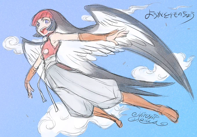 この新キャラを描くのだんだん楽しくなってきました色とか細かい調整がまだ入っていくと思います#ようかいとりものちょう 