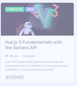 DayDayUp22's tweet image. #100daysofcode #OpenToCollaborate #codeisart #GitHub #vue_js_3 3 3/15/24 Day 75: Progress report:
1) fCC: Building a Music Player step 56-63
2) Vue.js: Vue.js 3 Fundamentals with the Options API: Installed Vue Devtools Chrome extenstion ~ Module completed
