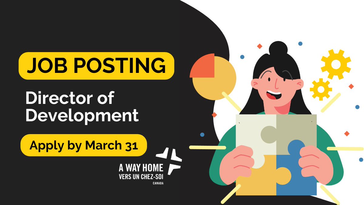 JOB POSTING: A Way Home Canada is #hiring an exceptional fund development leader to help us achieve maximum positive impact! Check out the details and APPLY by March 31st: ow.ly/YsJi50QUpVa