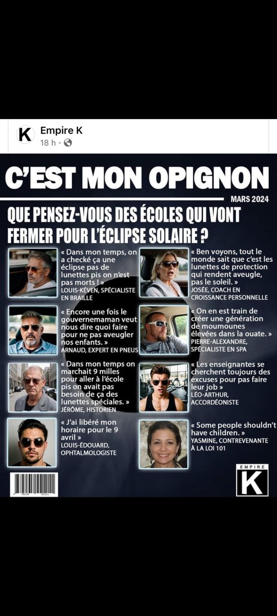 J'adore le sarcasme!