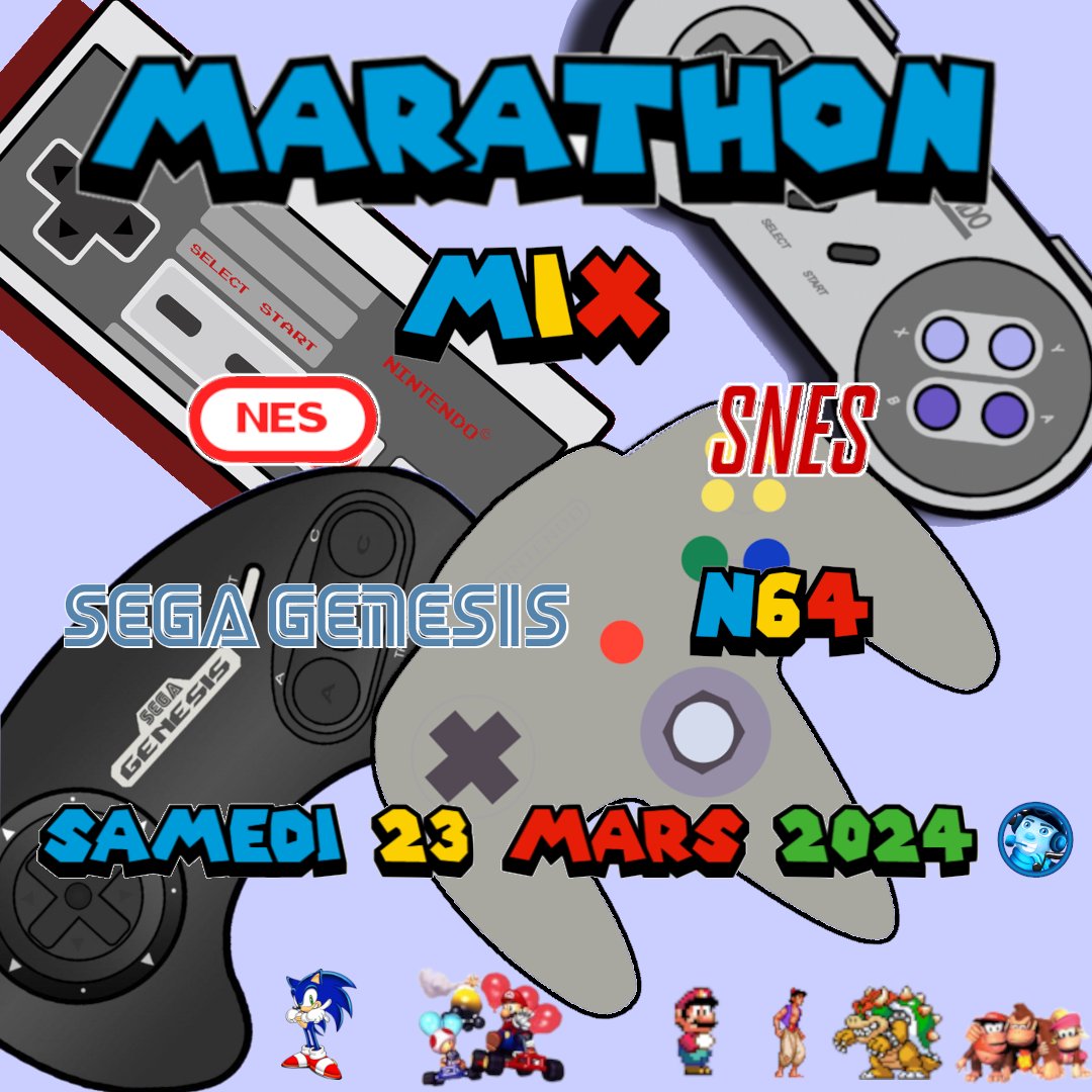 Ça part!!! 23-24 mars!! 15 jeux minimum!!