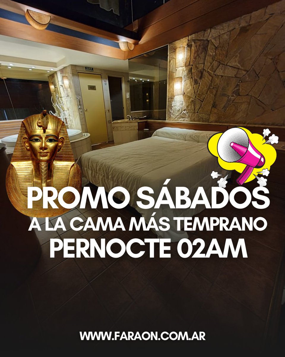 hotelfaraon's tweet photo. 😁Arrancó Marzo, las clases, el laburo.....en casa nos vamos a dormir más temprano....¡y en Faraón también!
😁PROMO A LA CAMA MÁS TEMPRANO, los días SÁBADOS el #PERNOCTE comienza 02AM🔥
Más info:
https://t.co/fkn08xSoF3 https://t.co/bZHTK0rfhD