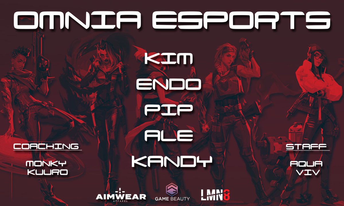 Presenting OMNIAs 

VCT Game Changers EMEA: Contenders Series 1 2024 Roster!

・<a href="/TheBookThiefKim/">Thebookthief</a> 🇳🇱 
・<a href="/therealendo08/">endo08</a>🇵🇱
・<a href="/MonarchPip/">Monarch Pip</a> 🇬🇧
・<a href="/AleAle_020/">AleAle</a> 🇹🇷
・<a href="/Kandy_Vl/">Kandy</a> 🇫🇮

Coaching 
<a href="/MonkyCM/">Monky</a> 🇬🇧
<a href="/kUUro_13/">kUUro</a> 🇸🇪

Staff
<a href="/AquaBreaded/">AquaBread</a> 🇺🇸
<a href="/sadgirlviv/">Λ</a> 🇬🇧

Watch here: twitch.tv/omniaexe