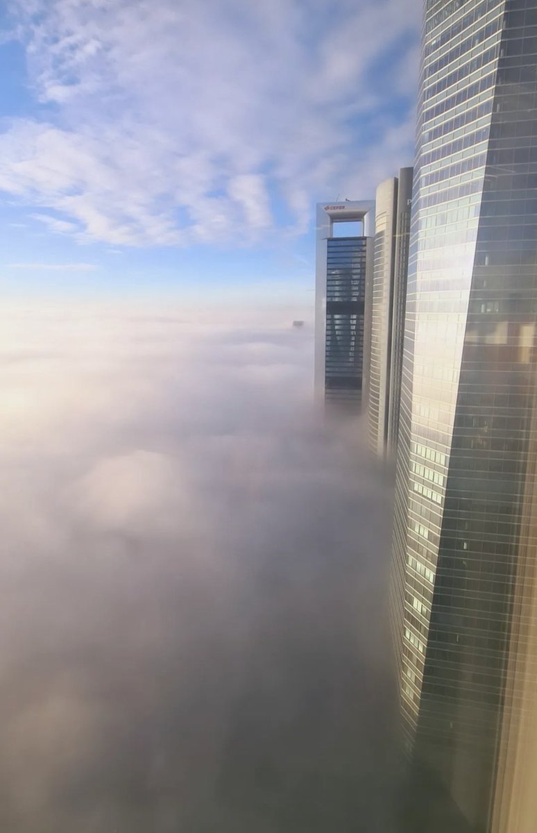 Así se veía #Madrid esta mañana, desde la Torre Emperador. 
Foto: M.G.