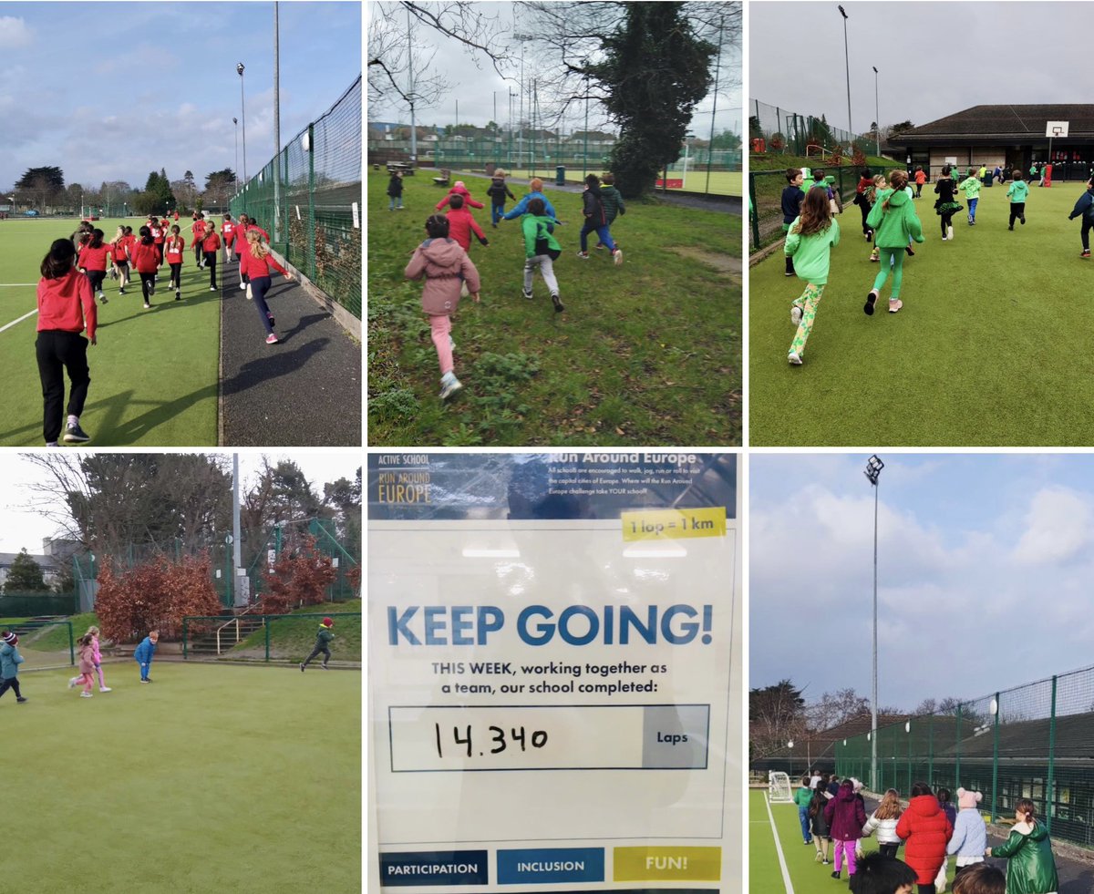This week our #RunAroundEurope took us to Sofia, Copenhagen, Bucharest, Stockholm, Rome & London. Over 14,000 kms were covered as our wonderful students continue to improve their fitness & running technique in the process. One week to go so keep up the super running! @ActiveFlag