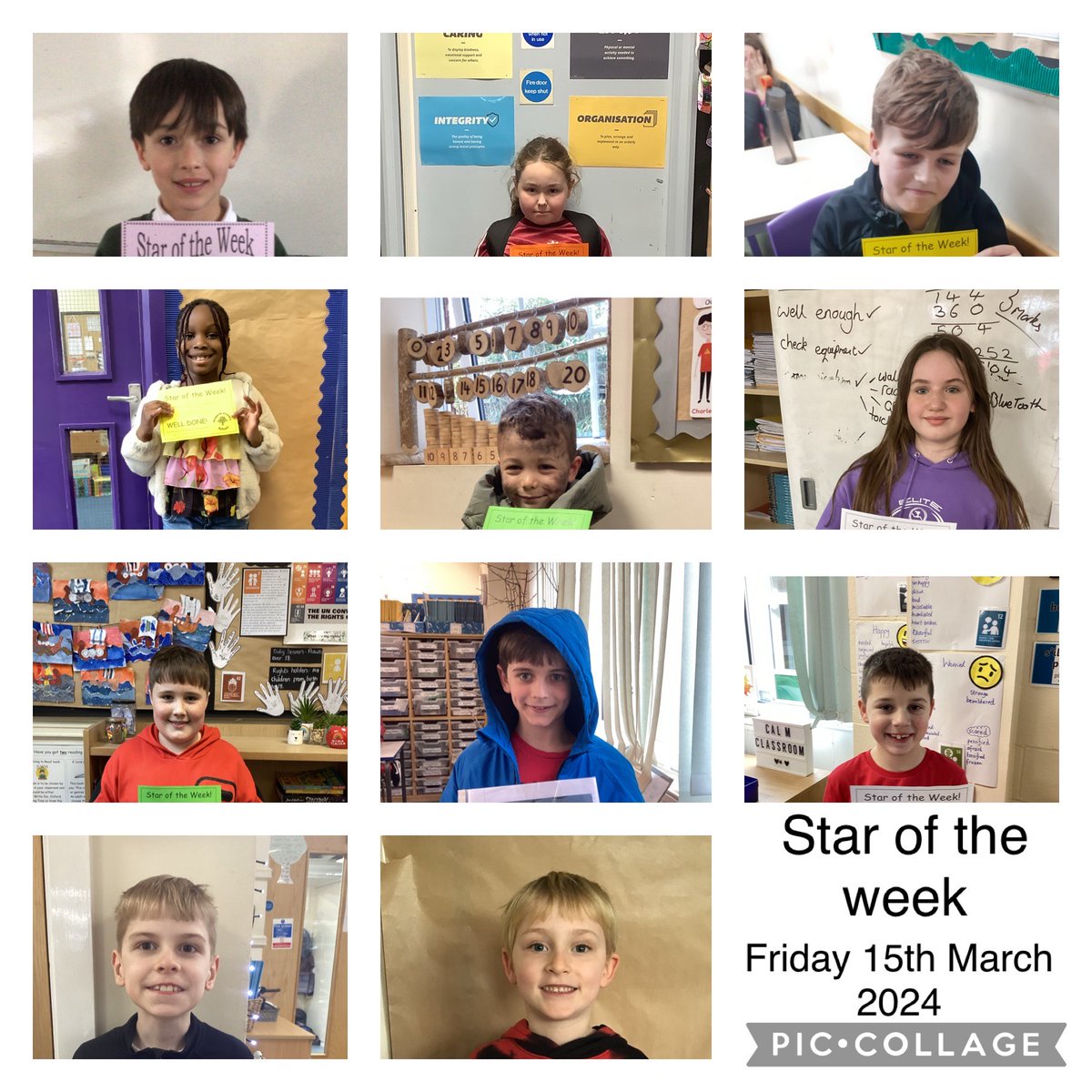 Congratulations to all this weeks stars of the week! Well done 🏆