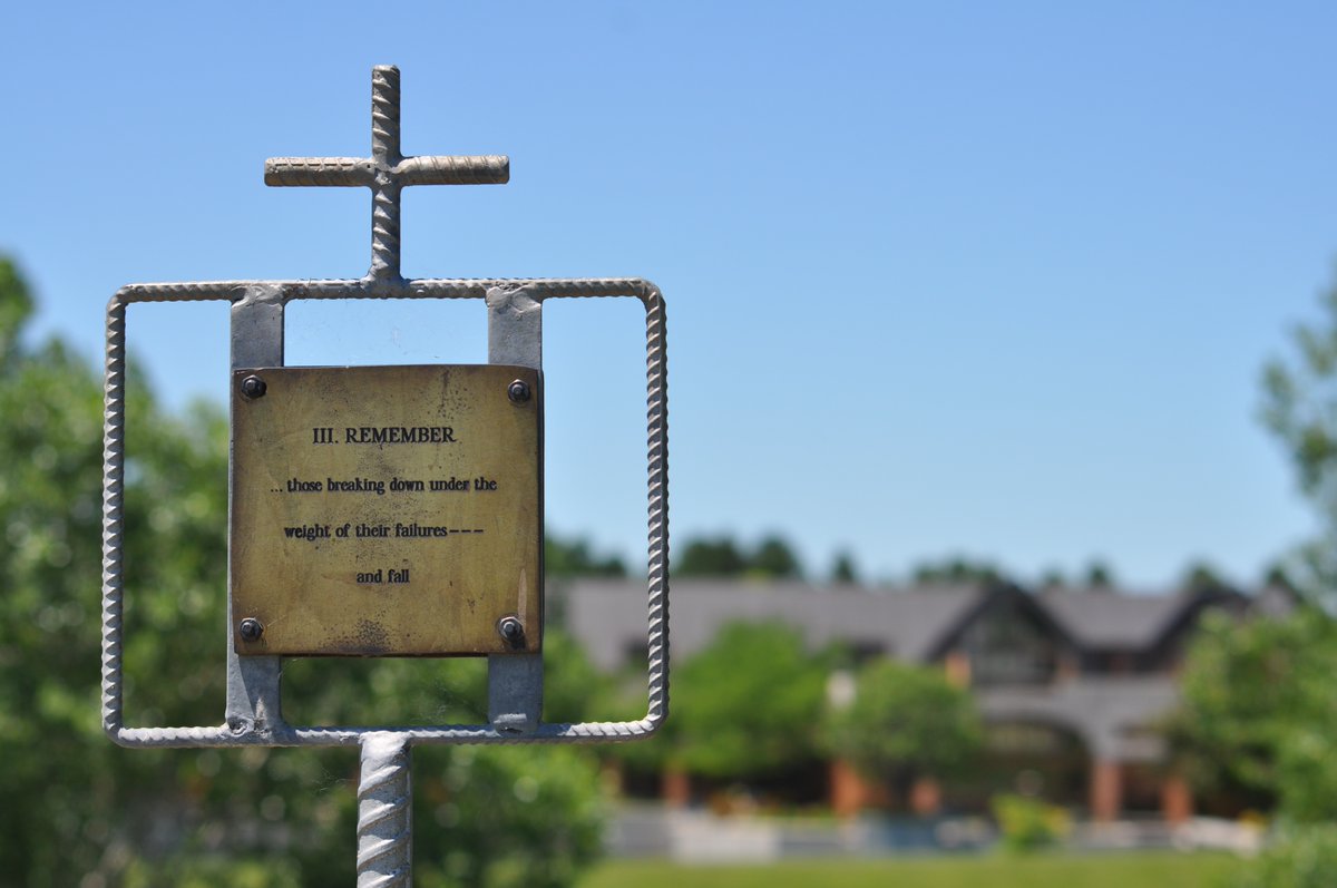 StBenCenter's tweet image. Walking the Stations of the Cross

Station 3: Jesus Falls the First Time
Psalmist: “I was pressed, pressed, about to fall, but Yahweh came to my help.” -Ps 118:13
Remember those breaking down under the weight of their failures, and fall.

christthekingpriory.com/stations-of-th…