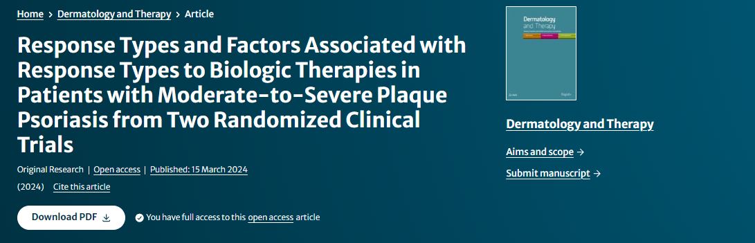 This study aimed to understand treatment response dynamics, including factors associated with favorable response, among patients with moderate-to-severe psoriasis who received #guselkumab, #adalimumab, or #secukinumab: bitly.ws/3fYmN #psoriasis #treatment