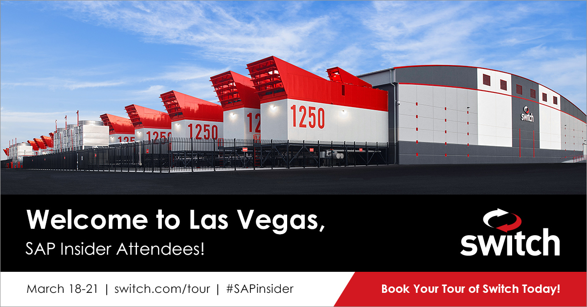 #SAPinsider attendees! Book a tour of Switch's Core Campus, home to the world's largest technology ecosystem, during your stay in #LasVegas and discover why @Switch is trusted by leading enterprises to store their most mission-critical data: bit.ly/3v3K20y