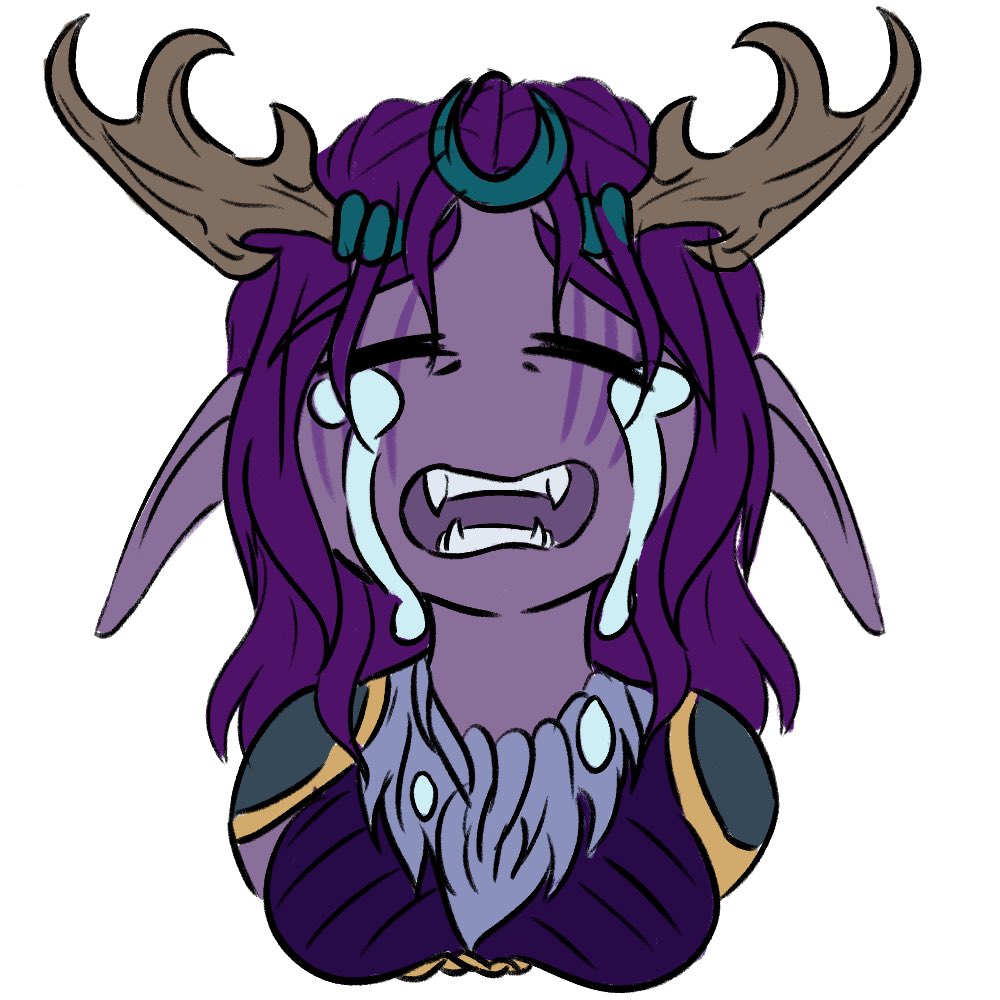 Got some really fun emoji commissions from a friend and great artist <a href="/AleklahArt/">Aleklah 🦋 Active on Bluesky</a>!

Meet the first of many art pieces of Illena Birdsong. Druid and Mother of Sabers. She enjoys changing her hair color :P

Aleklah's commission page: 
ko-fi.com/aleklah