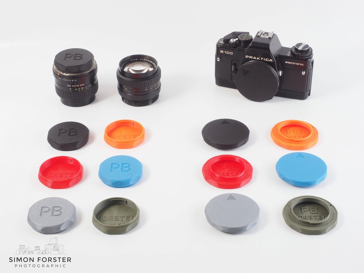 Andrew has added Praktica Bayonet body caps to go with my older rear lens cap design. On sale now! simonforsterphotographic.co.uk/products/prakt… #forsteruk #praktica #prakticar #lenscap
