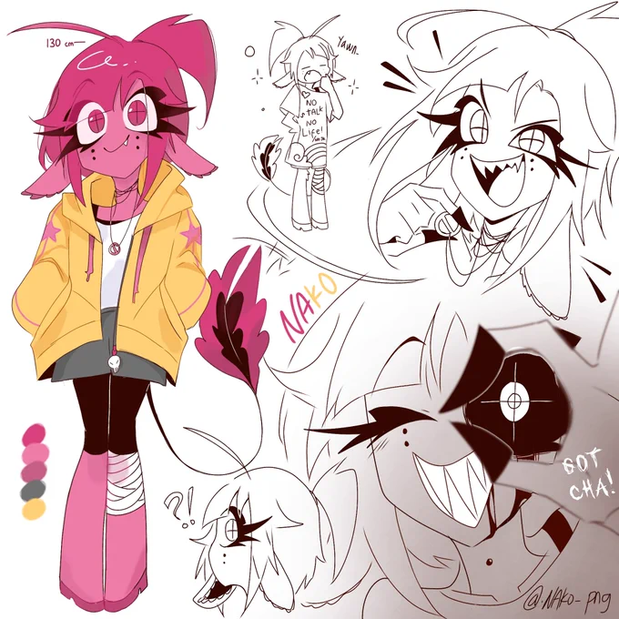 Just put my demon OC/Sona here
🩷💛(doesn't look like a demon ig )
Yeh she is short #HHOC #HHsona 