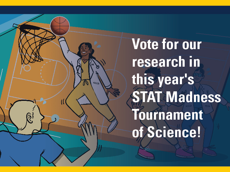 Only 16 teams remain in #STATMadness, and 3 of them are from @umich! Vote now to keep them in the running, and to shine a spotlight on their discoveries about #braincancer, deadly fungal infections & #dementia: statnews.com/feature/stat-m… @UMMicroImmuno @UMRogelCancer @UM_IHPI