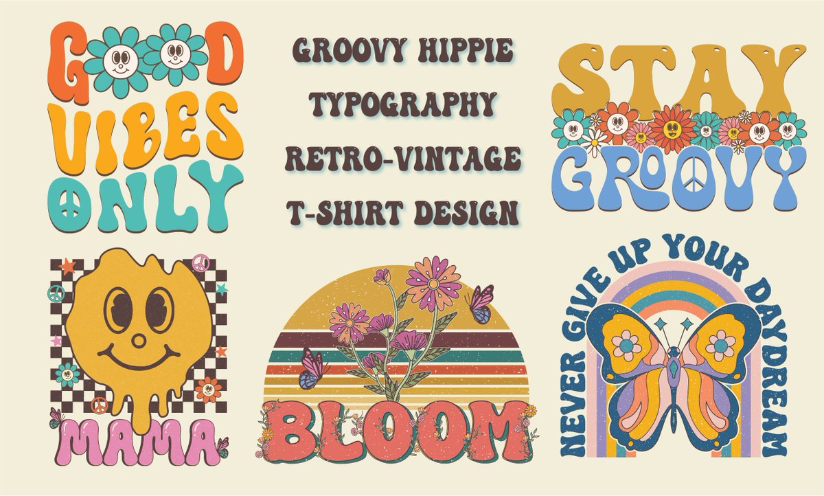 tajshah_me's tweet photo. "I have created these Groovy-hippie designs for my clients." If you need any custom designs feel free to text me.
Order here- https://t.co/I8UBAmcOAe
#tshirt #tshirtdesign #graphicdesigner #grooming #groovy #hippe #appareldesign #giftsforher #apparel #tee #FlashbackFriday https://t.co/ID0r6R1dsg